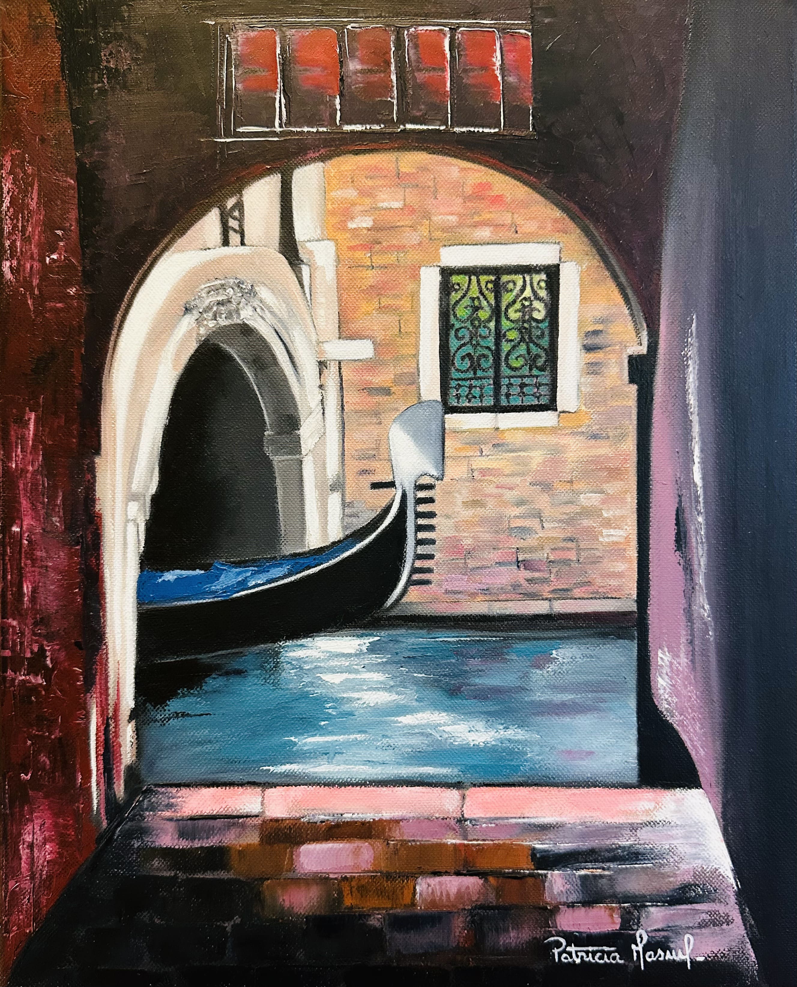 image de la peinture LA GONDOLE CACHEE